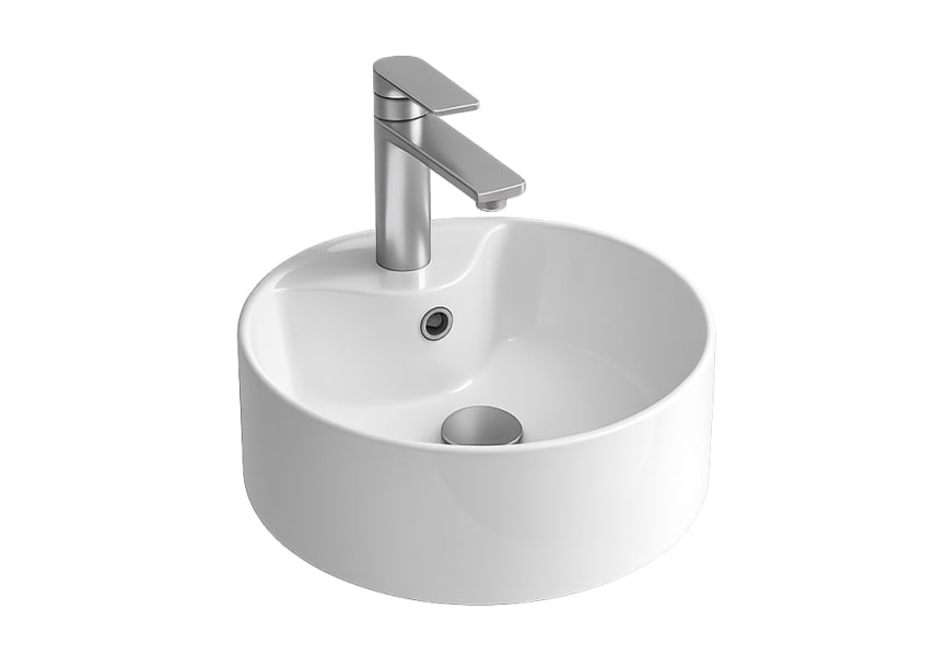 Conjunto mueble de baño Leni Salgar con lavabo sobre encimera detalle 8