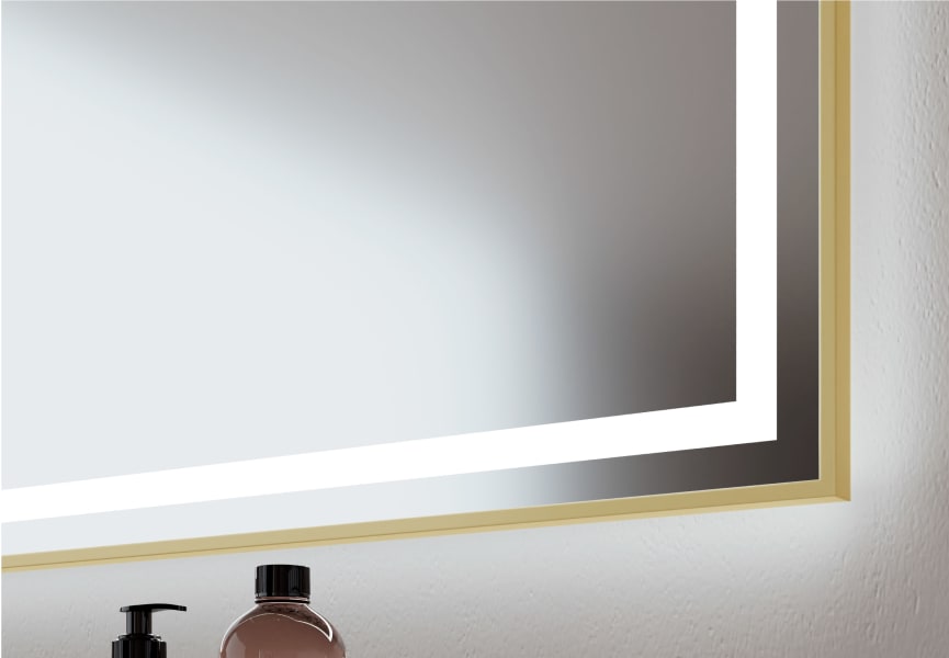 Espejo de baño con luz LED Runa Bruntec detalle 1