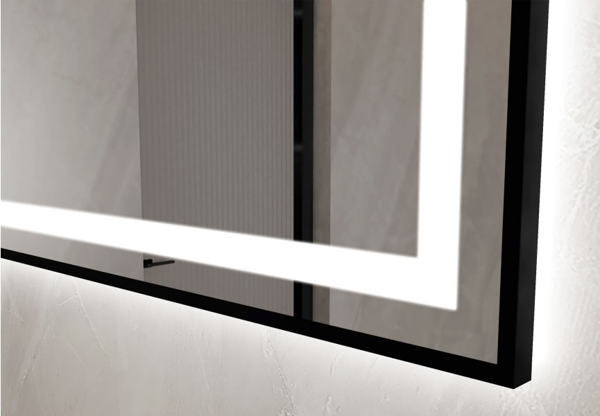 Espejo de baño con luz LED Rua Bruntec detalle 2