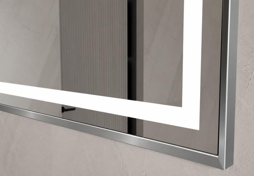 Espejo de baño con luz LED Rua Bruntec detalle 2