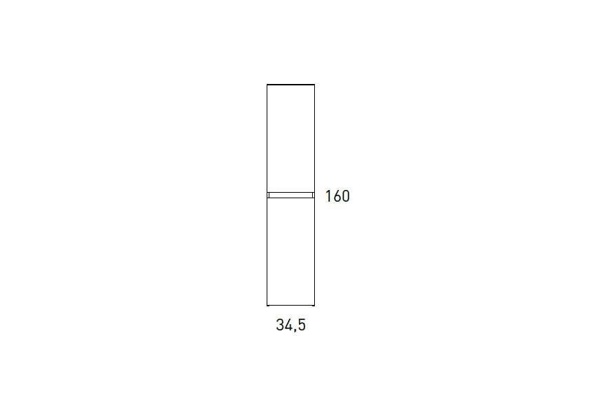 Columna de baño Basic Visobath croquis 2