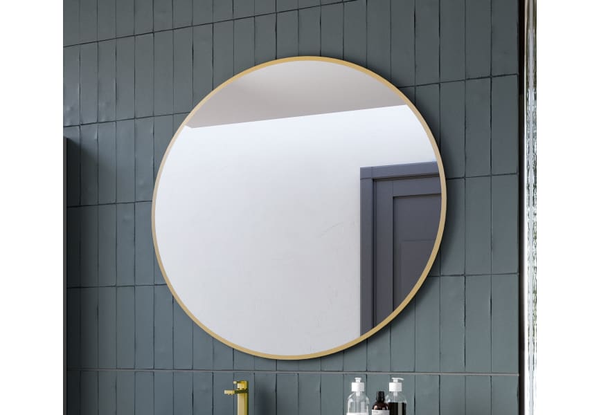 Espejo de baño Redondo Gold Coycama ambiente 1