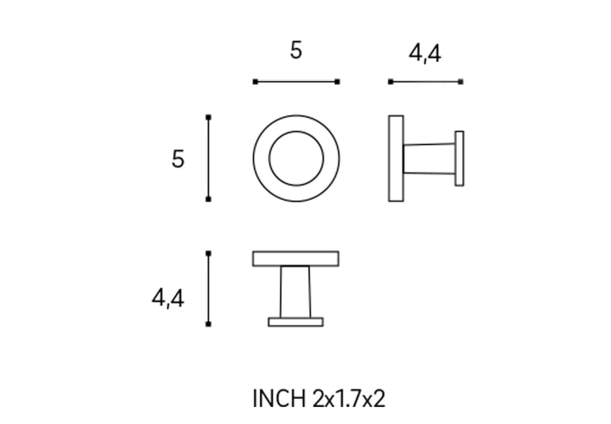 Pack 2 Perchas de baño Start Cosmic croquis 5