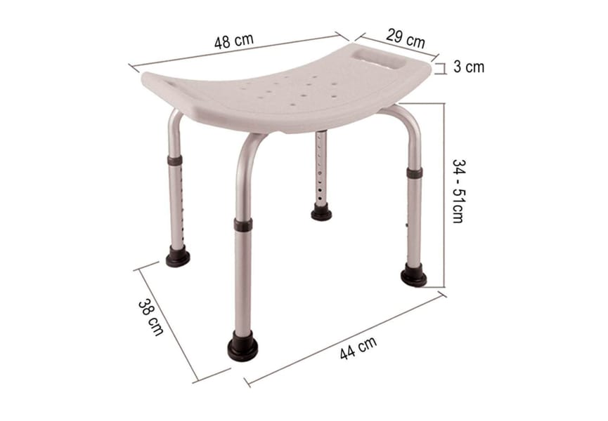 Banqueta de baño PMR Oxen croquis 4