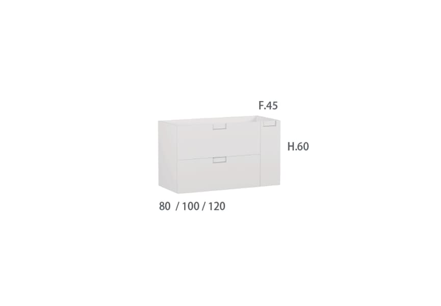 Mueble de baño Luna Campoaras croquis 3