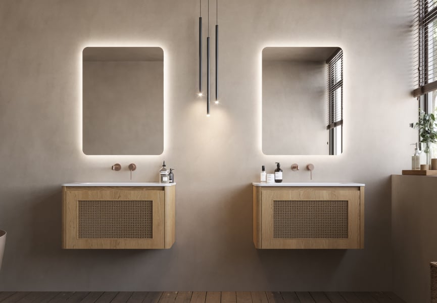 Espejo de baño con luz LED Dinamarca Ledimex principal 1