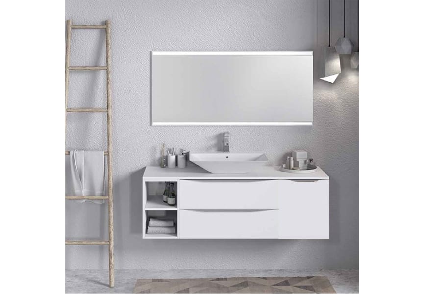 Mueble de baño con encimera de madera Landes Coycama principal 0