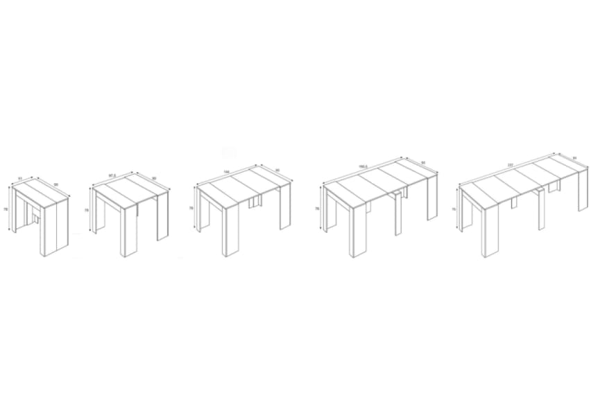 Mesa multifunción extensible Bruntec detalle 11