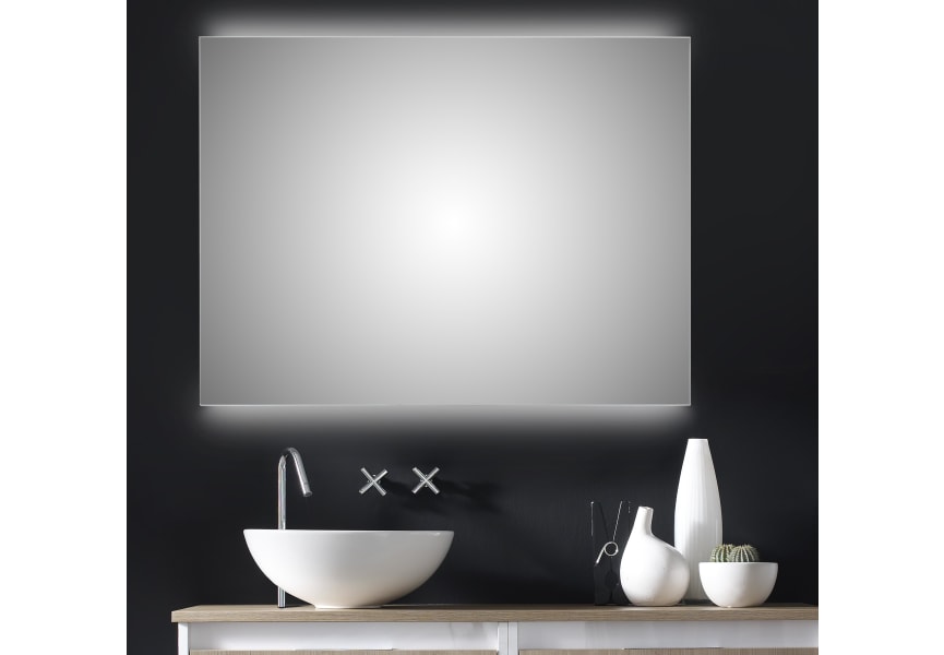 Aplique Espejo Baño Casiopea |Luz Blanca | Medidas 10,2 x 2,2 x 80 cm o  10,2 x 2,2 x 49,6 cm