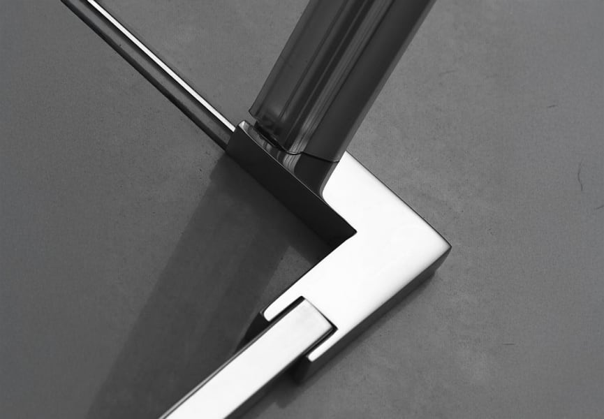 Mampara de ducha Elara negro mate Bruntec detalle 4