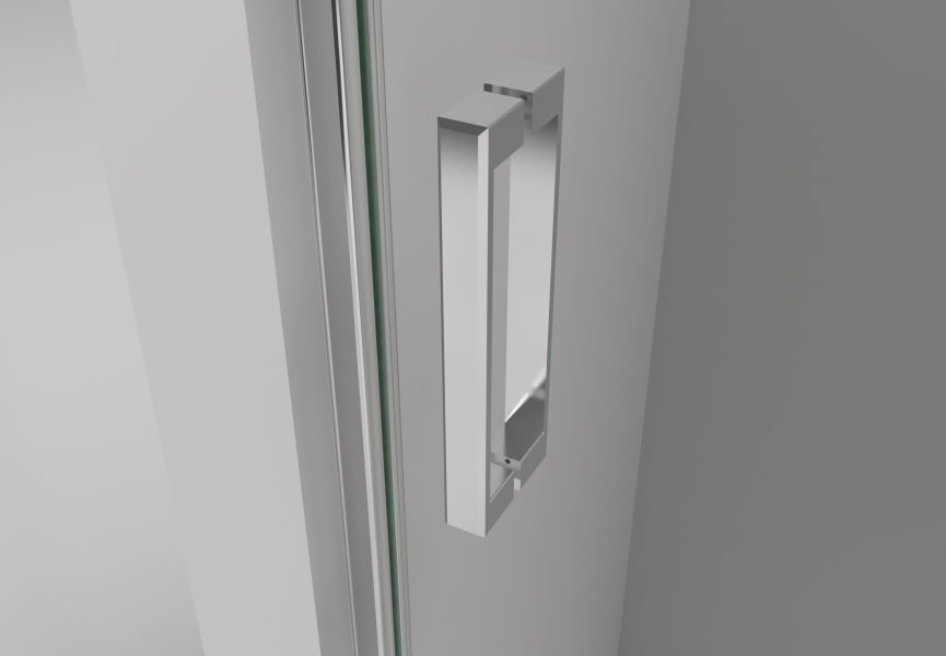 Mampara de ducha Elara negro mate Bruntec detalle 2