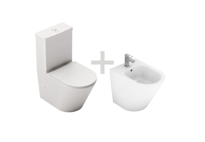 Pack inodoro compacto + bidé Venecia Fossil Natura principal 1