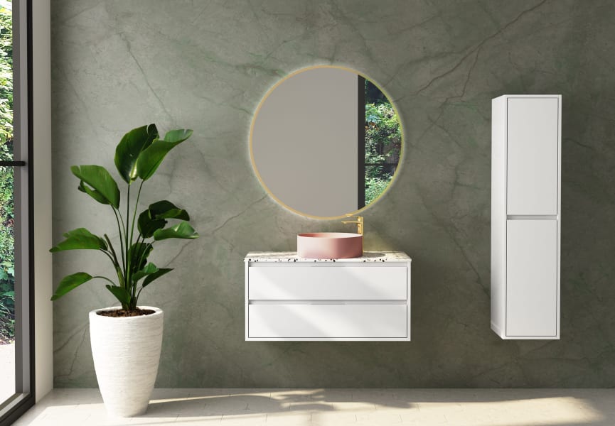 Mueble de baño con encimera de piedra Boston Bruntec principal 0