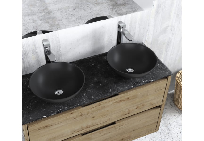 Mueble de baño con encimera de piedra Boston Bruntec detalle 5