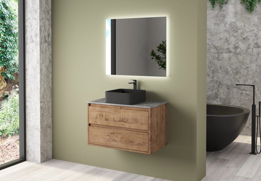 Mueble de baño con encimera de piedra Boston Bruntec principal 2