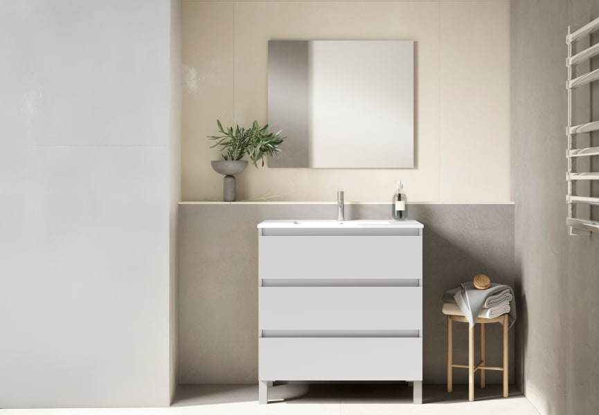 Mueble de baño fondo reducido 39.5 cm Box Viso principal 2
