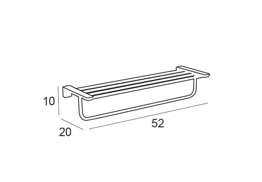 Toallero estante de baño Bassic Manillons Torrent croquis 1