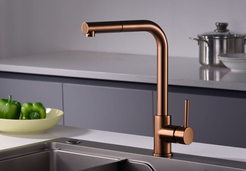 Grifo de cocina monomando extraible cromo Malta de Imex