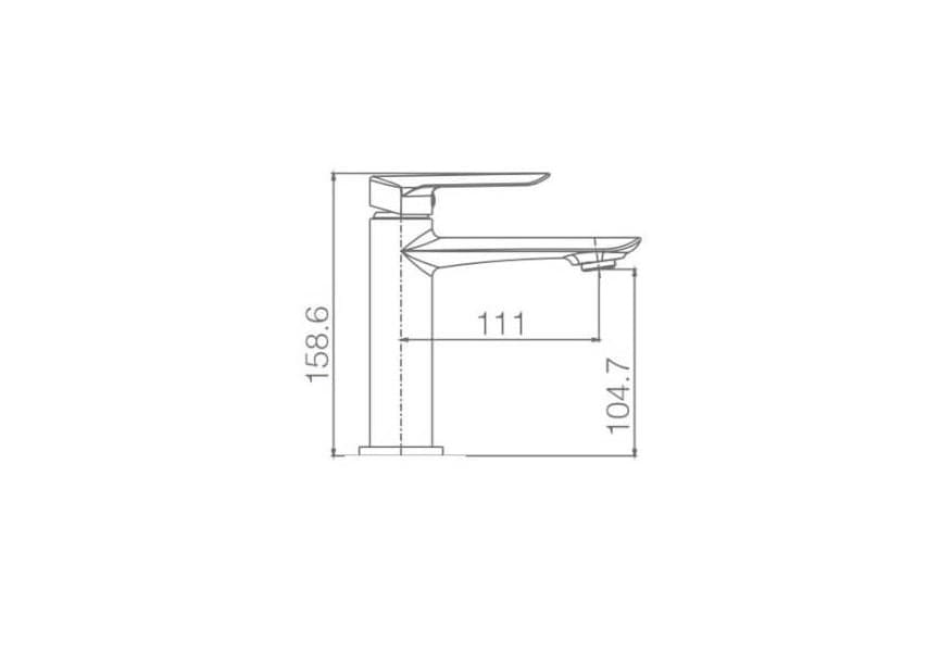 Grifo de lavabo Ural Imex Croquis 6