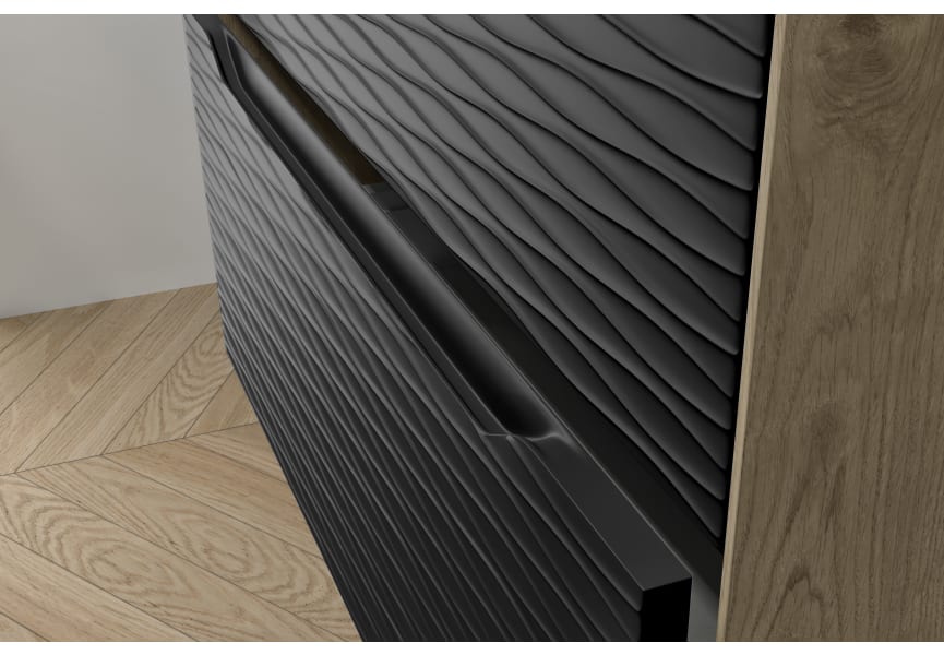 Mueble de baño con encimera de madera Sahara Coycama detalle 35