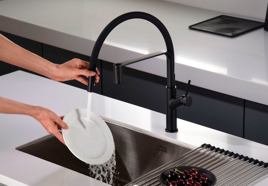 Grifo cocina flexible cromo - SENA de Imex