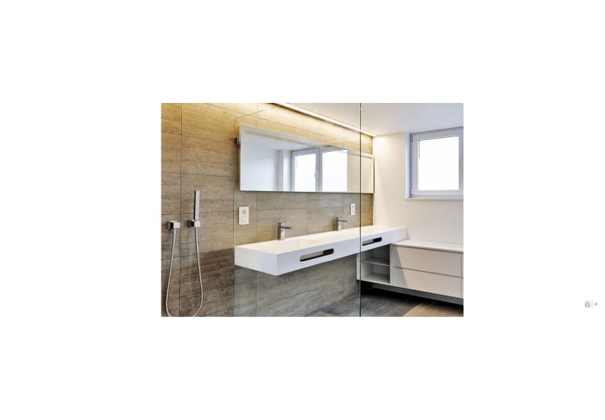 Lavabo suspendido Ideal Bruntec ambiente 1