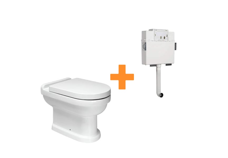 Pack inodoro + cisterna empotrada Vintage Unisan Sanindusa principal 0