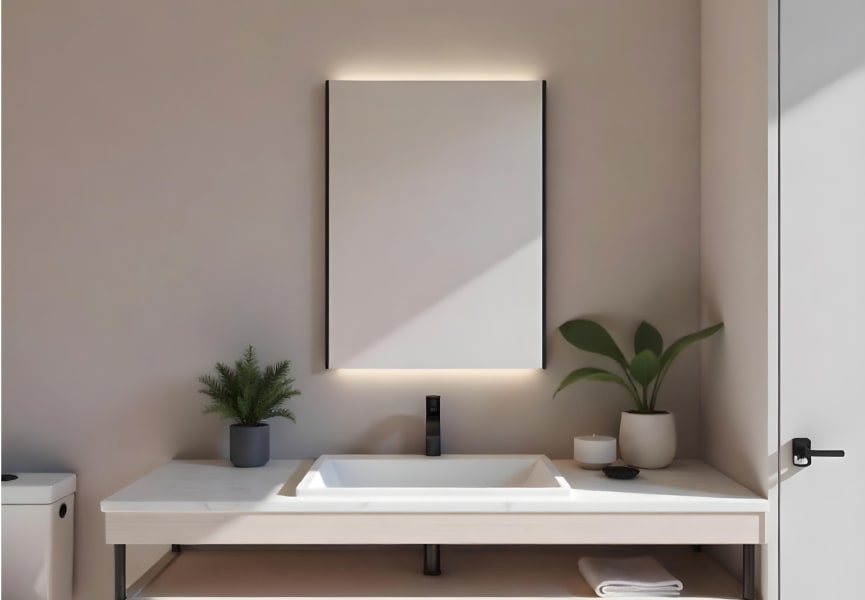 Espejo de baño con luz LED Keops Bruntec principal 0