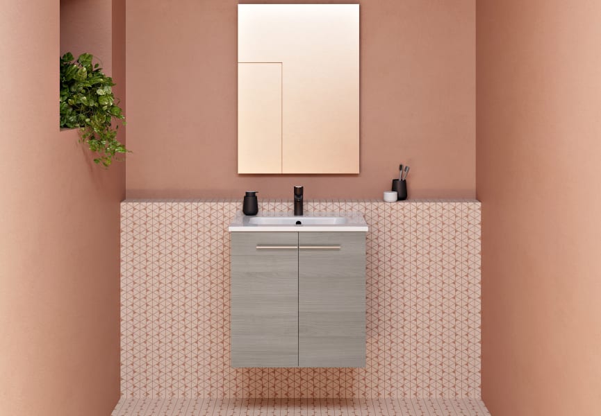 Conjunto completo mueble de baño fondo reducido 35 cm Street Royo principal 1