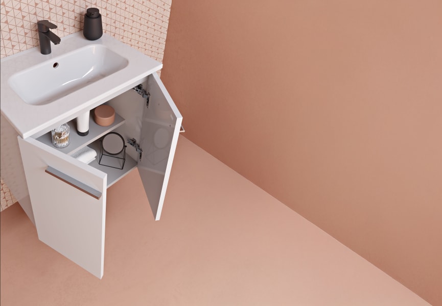 Conjunto completo mueble de baño fondo reducido 35 cm Street Royo detalle 7