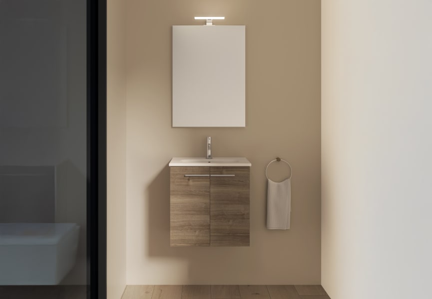 Conjunto completo mueble de baño fondo reducido 35 cm Street Royo principal 4