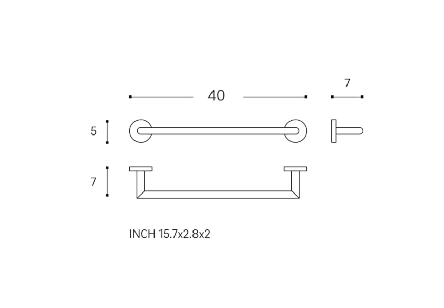 Toallero de baño Start Cosmic croquis 8