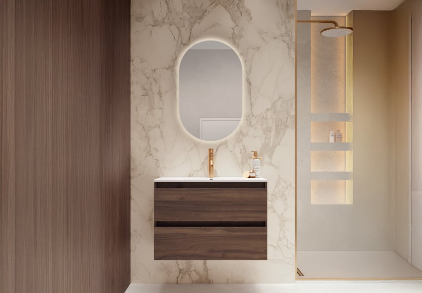 Mueble de baño fondo reducido 39.5 cm Nido Viso principal 7