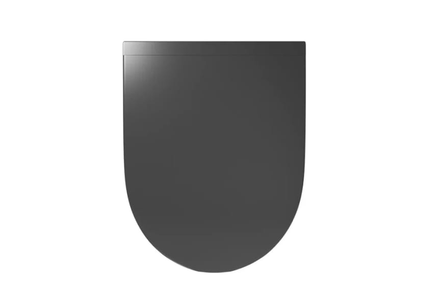 Pack inodoro + cisterna empotrada + pulsador Elba Fossil Natura negro mate detalle 2