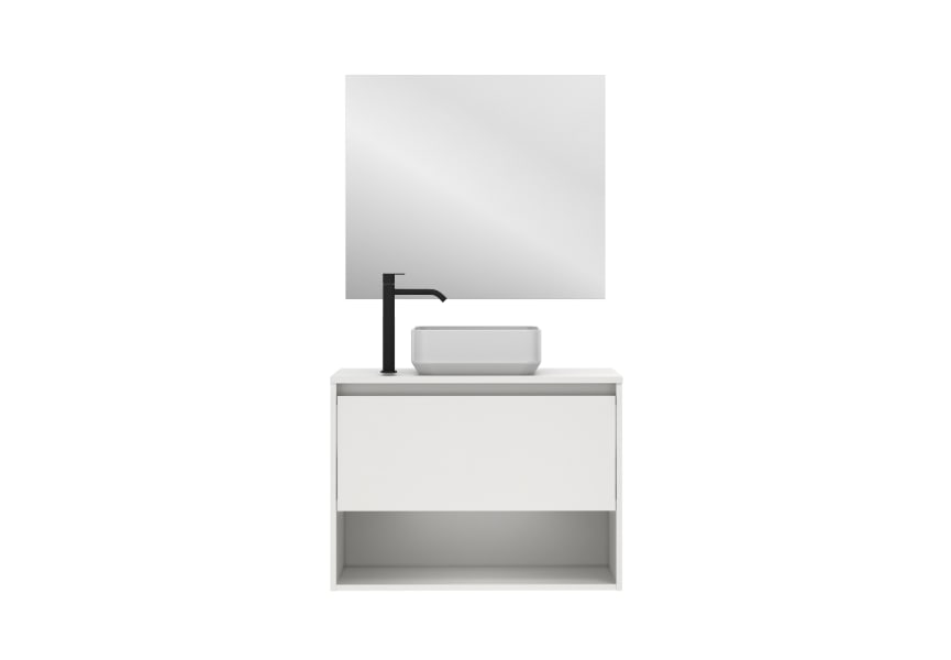 Conjunto mueble de baño Niwa Amizuva 3D 10