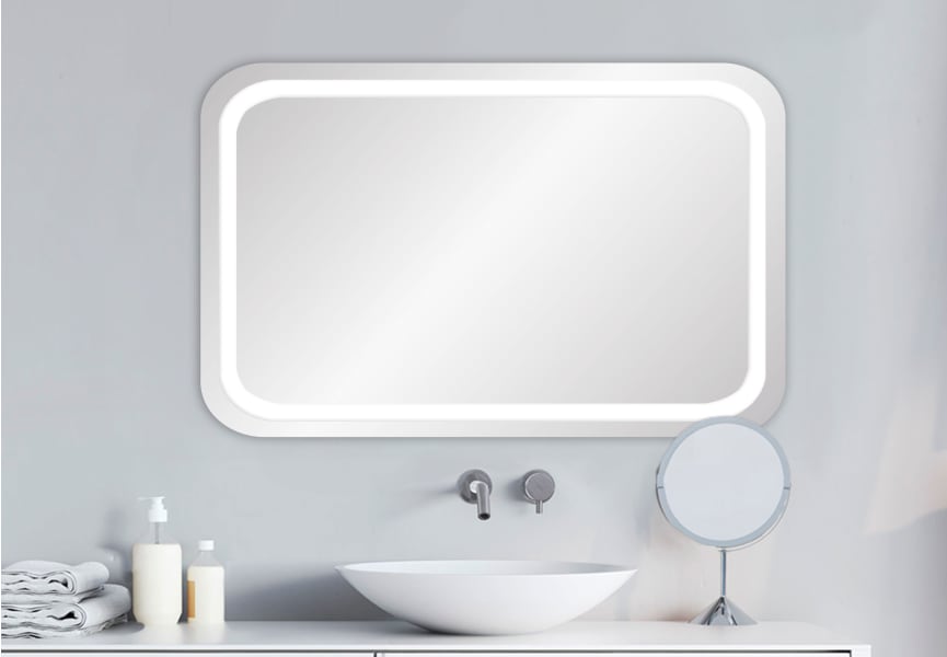 Espejo de baño con luz LED Lyra Bruntec principal 0