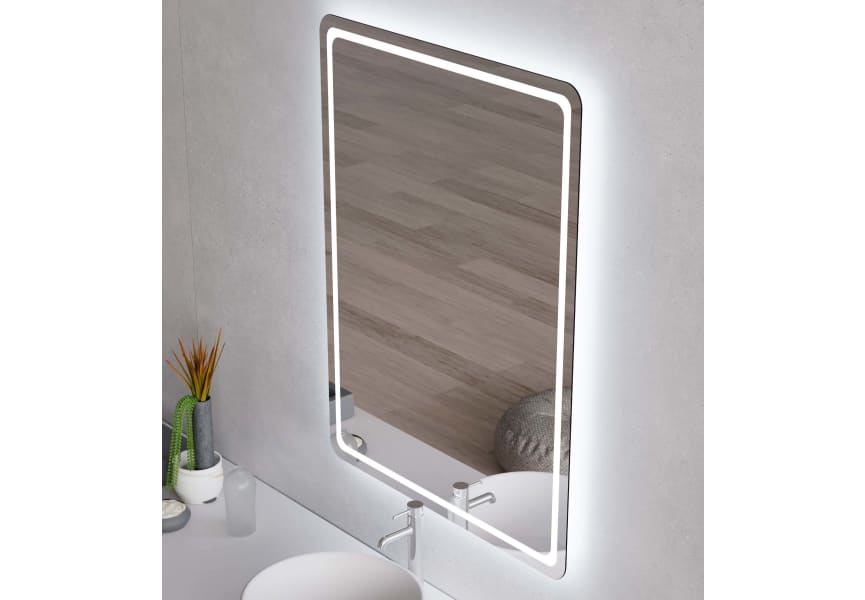 Espejo de baño con luz LED Leroy Bruntec principal 1