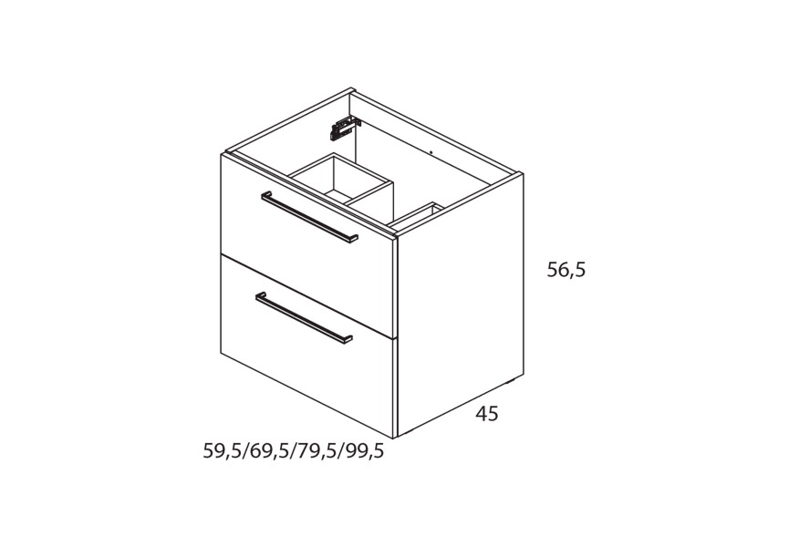 Conjunto mueble de baño Easy Royo croquis 12