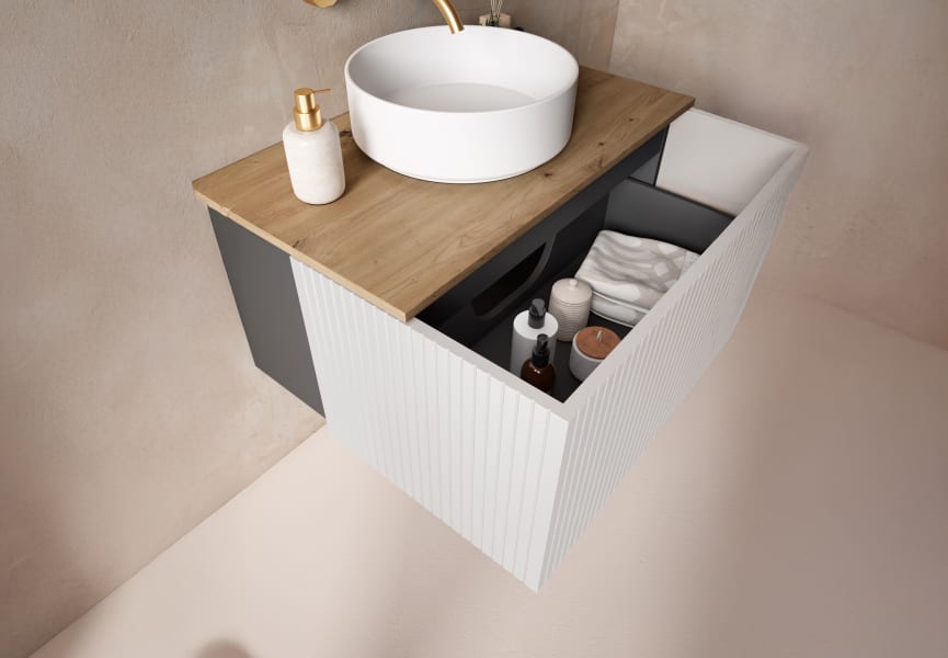 Mueble de baño con encimera MDF Hidrófuga Bari Visobath detalle 9