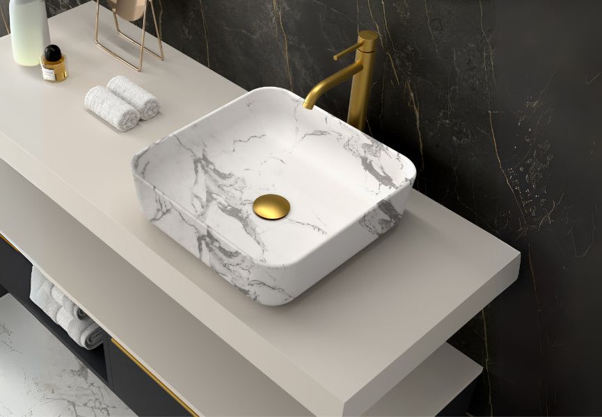 Lavabo sobre encimera Barbados Coycama detalle 3