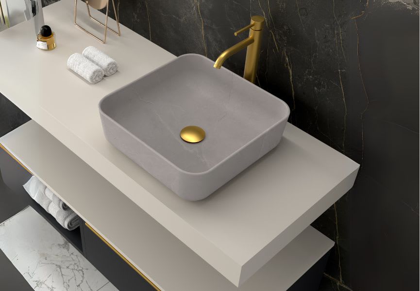 Lavabo sobre encimera Barbados Coycama detalle 4