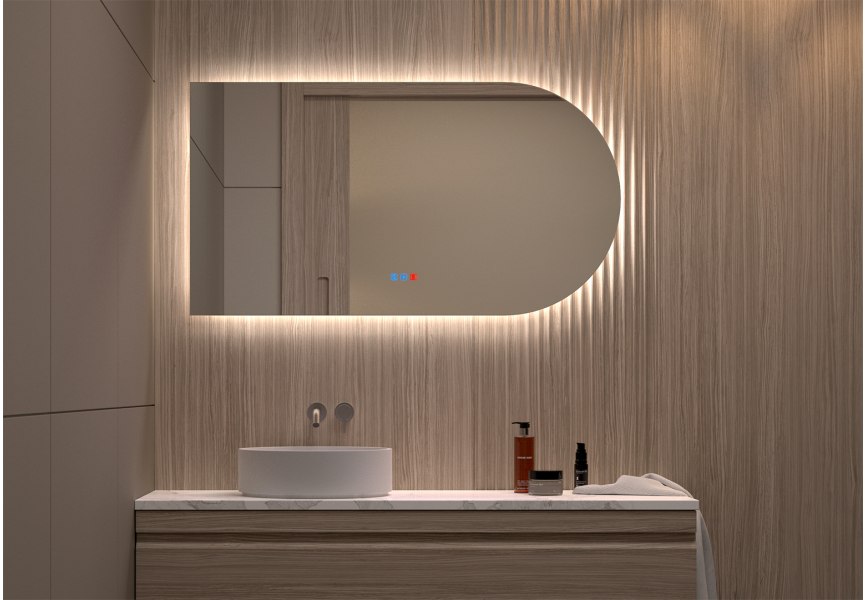 Espejo arco con luz LED Lama Bruntec principal 5