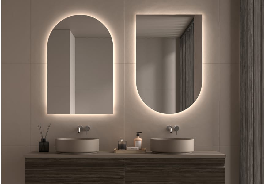 Espejo arco con luz LED Lama Bruntec principal 8