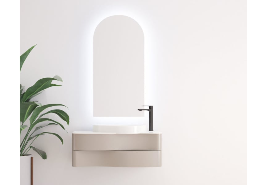 Espejo arco con luz LED Lama Bruntec principal 0