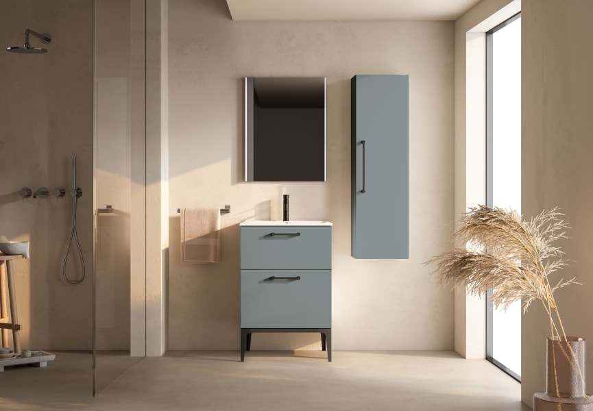 Conjunto mueble de baño con banquillo Verso VisoBath principal 1