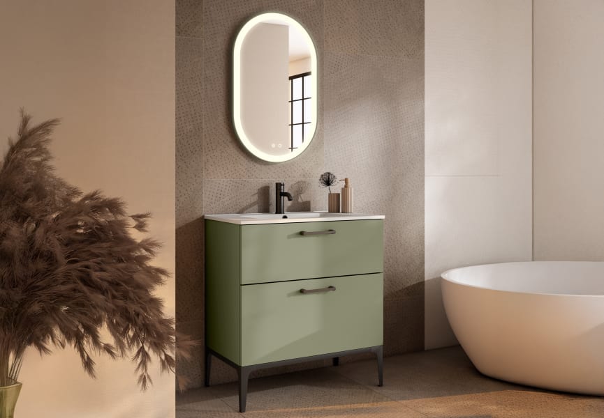 Conjunto mueble de baño con banquillo Verso VisoBath principal 3