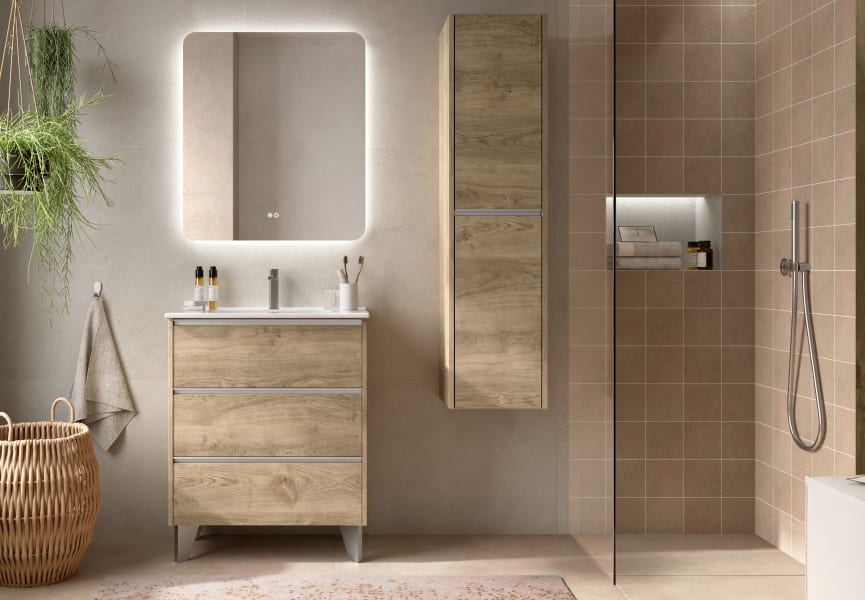 Conjunto mueble de baño fondo reducido 40cm Siena Coycama principal 0