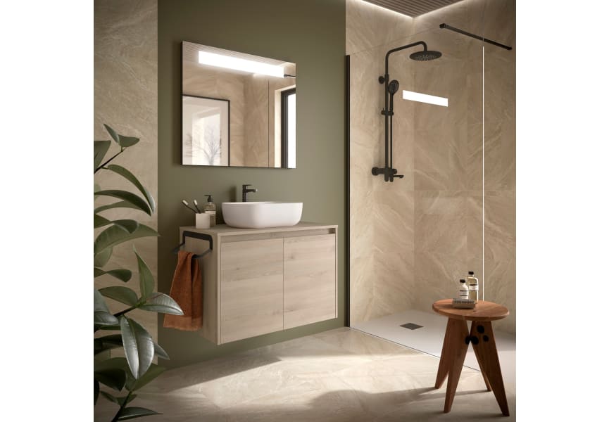 Mueble de baño con encimera de madera Noja Salgar principal 7