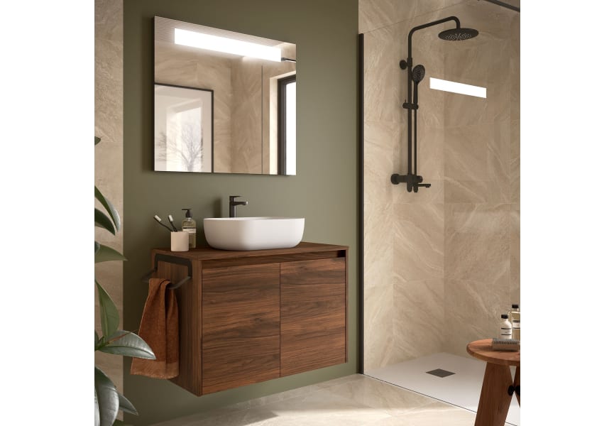Mueble de baño con encimera de madera Noja Salgar principal 0