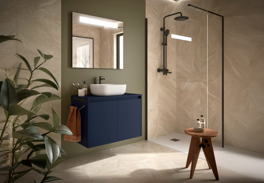 Mueble de baño con encimera de madera Noja Salgar principal 4